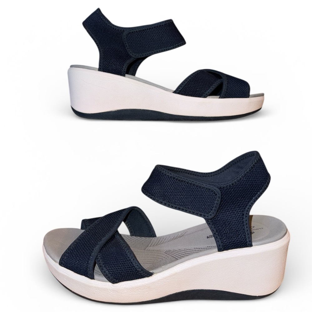 Clarks Cloudsteppers Cushioned Wedge Sandals Comf… - image 5
